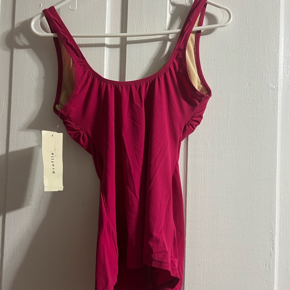 Pink Ruffled Swimsuit Top - Picture 3 of 4